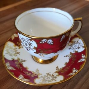 VINTAGE Rare Salisbury Teacup and Saucer Set